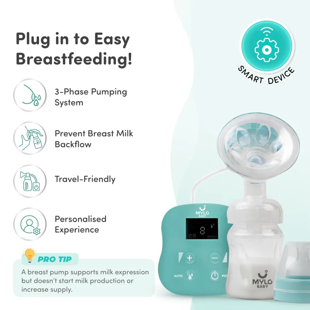 Electric Breast Pump with 9 Level Intensity Adjustment