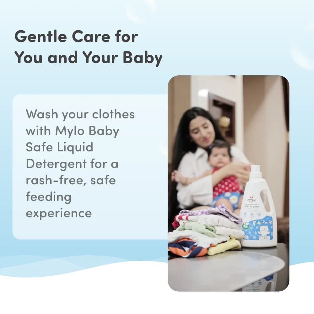 Baby-Safe Liquid Detergent for Baby Clothes | Tough on stains | Gentle on clothes | Keeps Color & Softness Intact | Suitable for Front & Top Load Washing Machine | 1 litre - Pack of 4