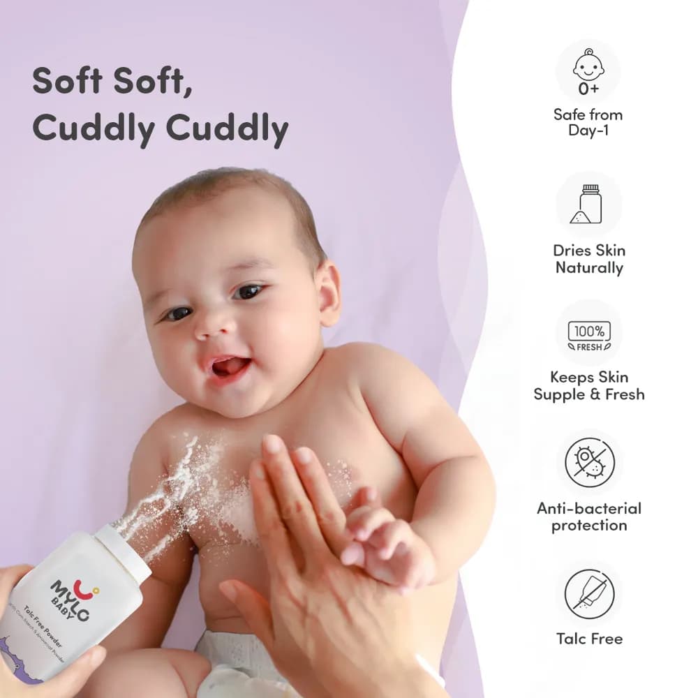Baby Powder for Kids | Talc Free Powder |Made Safe Australia Certified | Absorbs Extra Oil | Relieves Itchiness | Softens Skin | Safe for all skin types - 400 gm