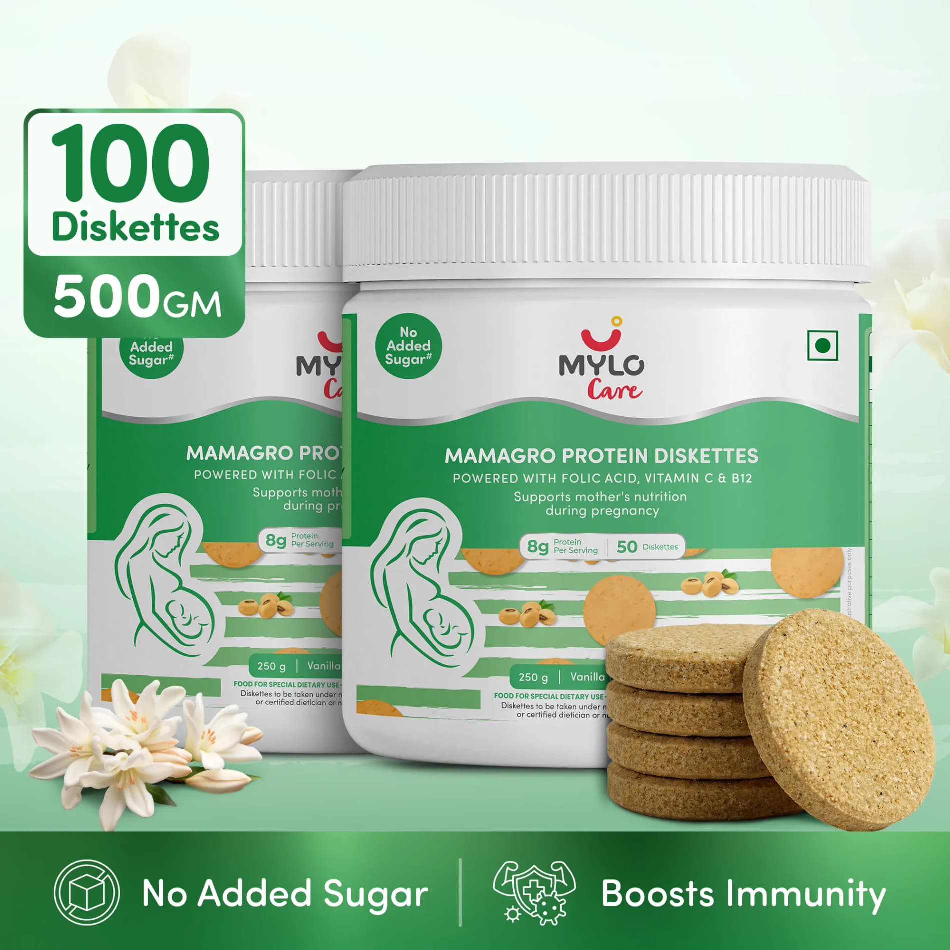 MamaGro™ Protein Diskettes - 500gm (100 Diskettes)