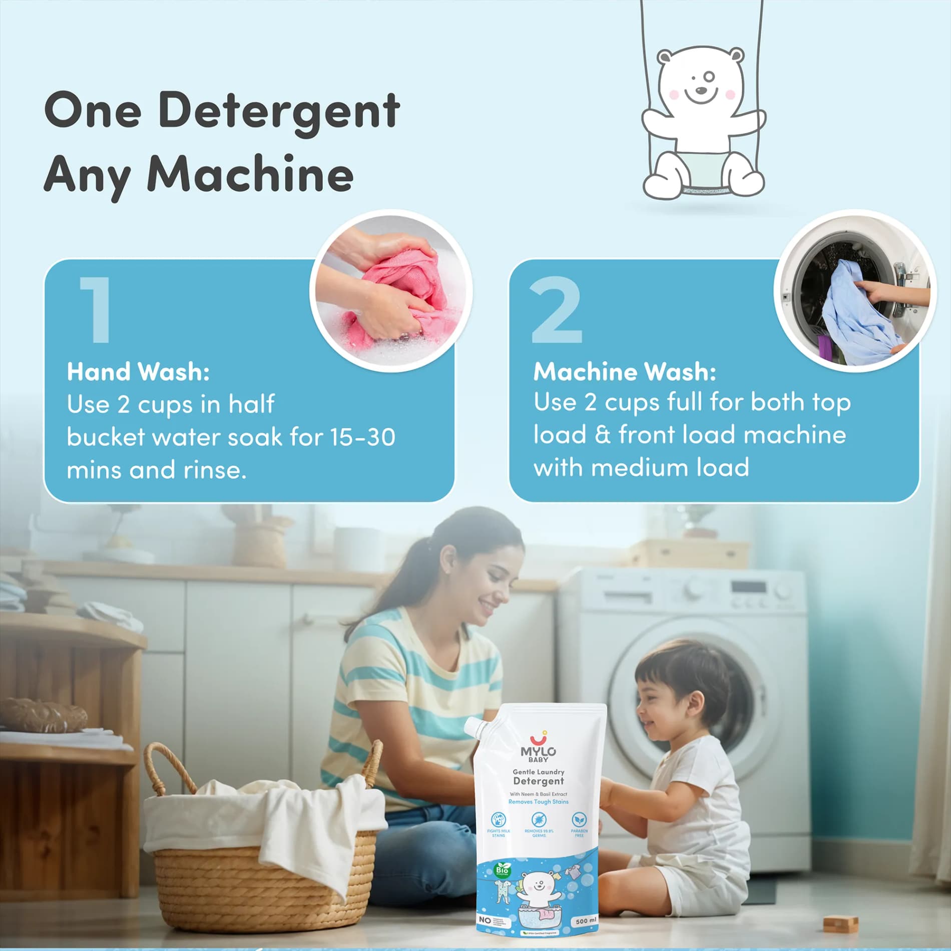 Baby Safe Liquid Detergent ​- 500 ml