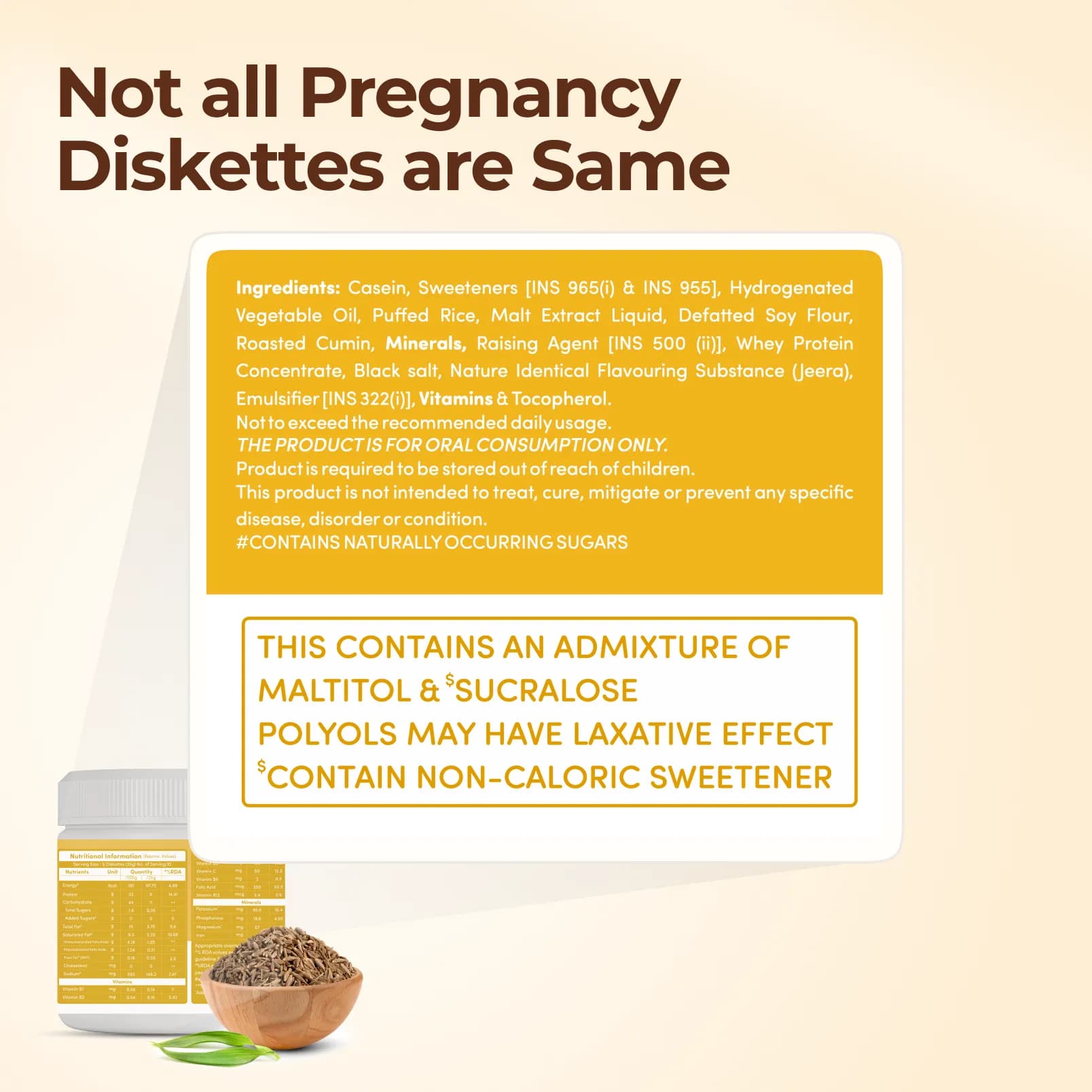 MamaGro™ Protein Diskettes - 250gm-Jeera