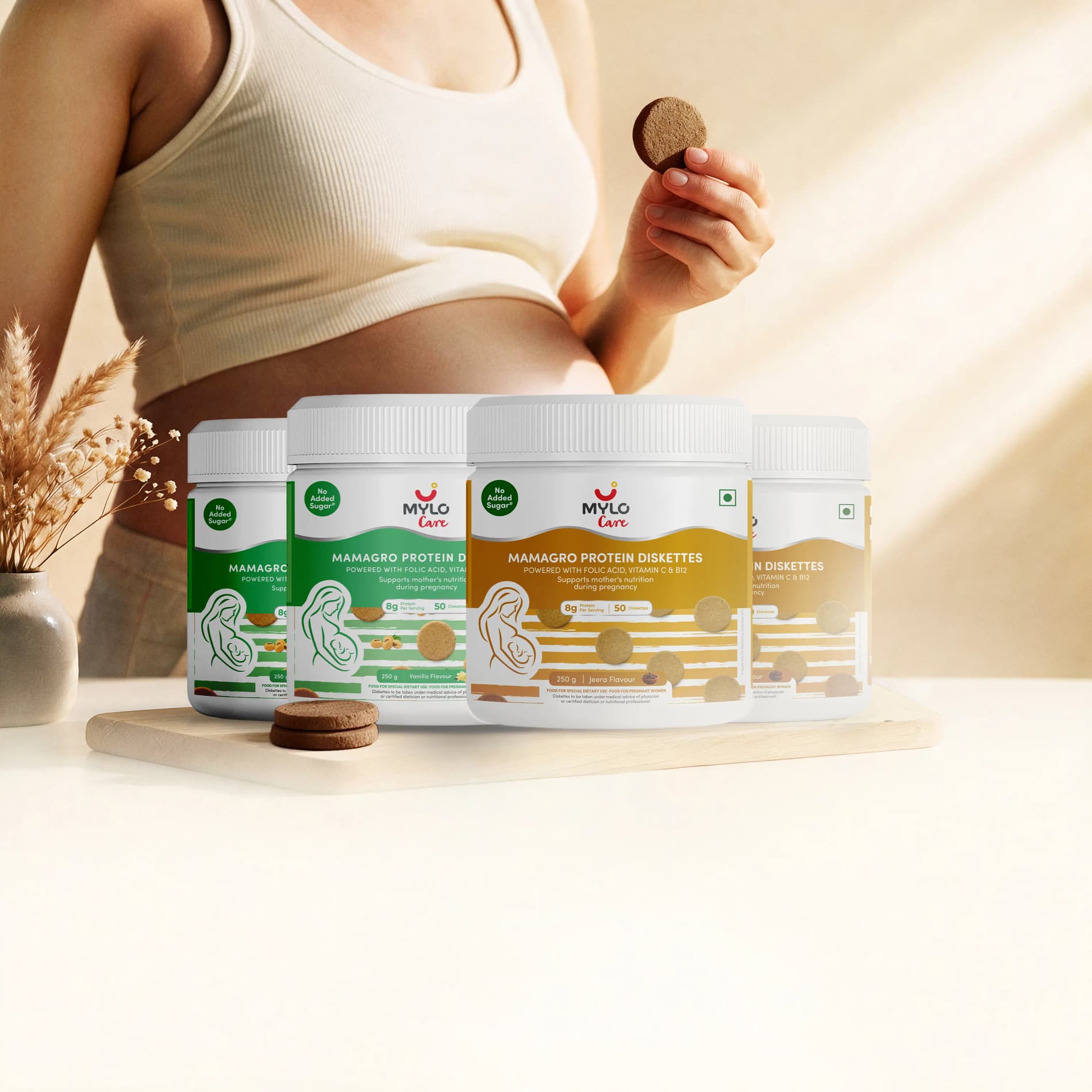 MamaGro™ Protein Diskettes (100 Vanilla + 100 Jeera Diskettes)