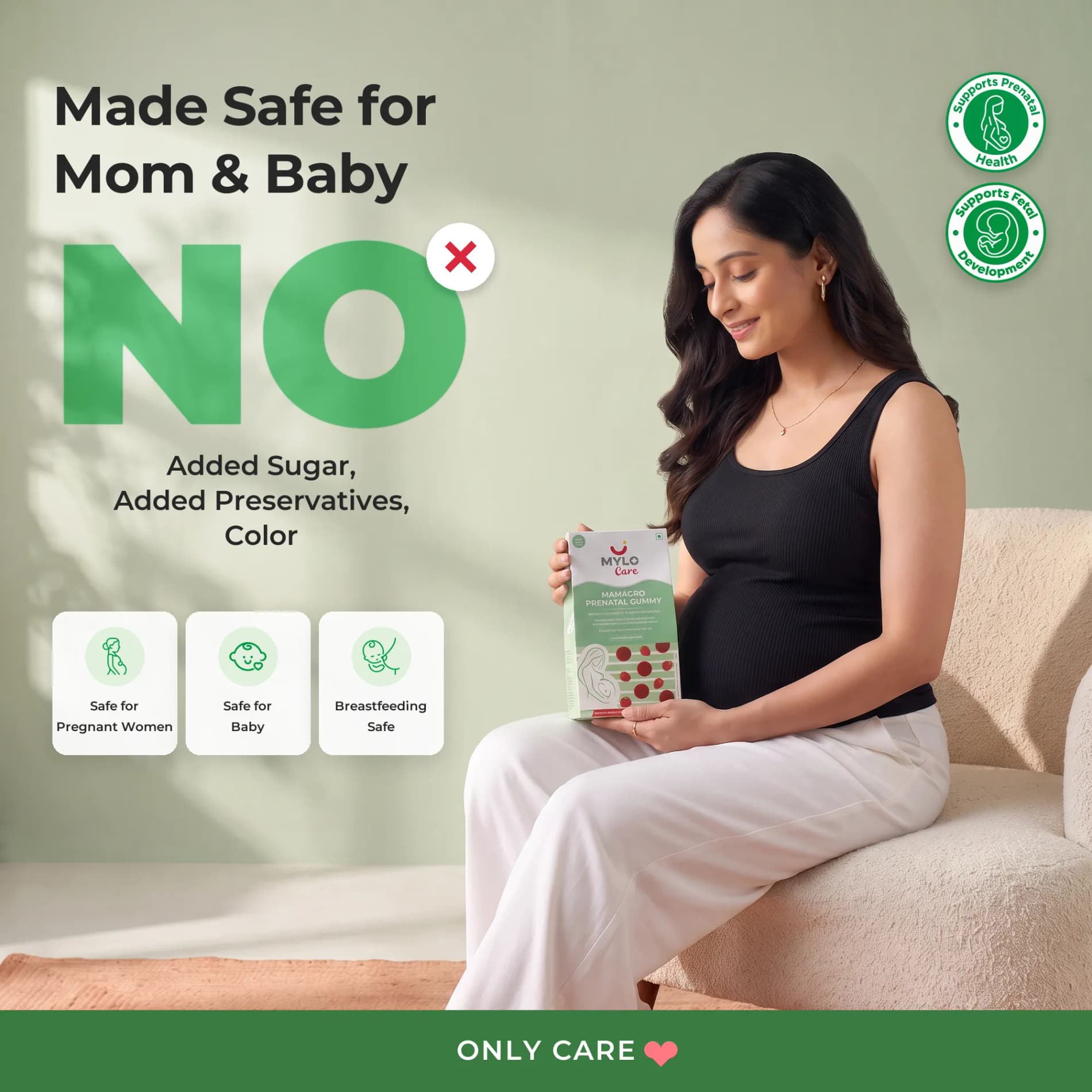 Mylo Care MamaGro Prenatal Gummy - Strawberry Flavour (30 Gummies)
