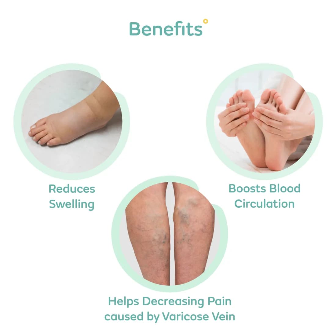 Open Toe Compression Stockings - Knee Length (S)