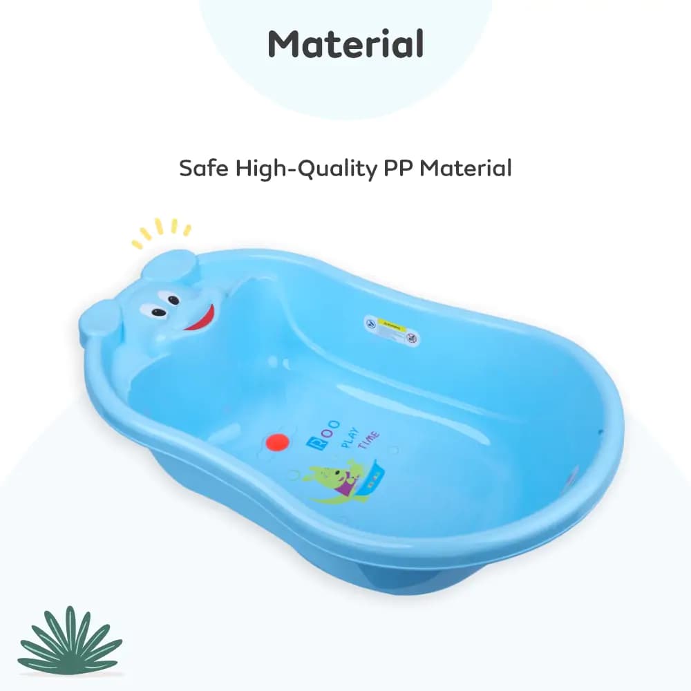 Classic Bear Bathtub for Toddlers | 6 Months to 3 Years | BPA Free | Anti Slip | Blue