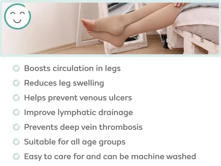 Open Toe Compression Stockings - Knee Length (S)  WHAT IS IT?