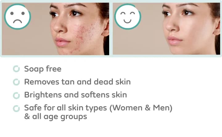 Ubtan Face Wash with Saffron, Nalpamaradi Oil & Turmeric | Brightens Skin | Removes Dead Skin Cells | Fights Acne | Lightens Skin (100 gm)  WHAT IS IT?