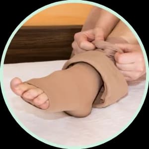 Open Toe Compression Stockings - Knee Length (S)  HOW TO USE?