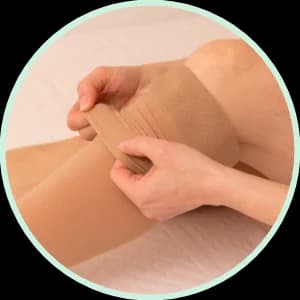 Open Toe Compression Stockings - Knee Length (S)  DON'TS