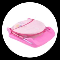 Foldable baby bather 