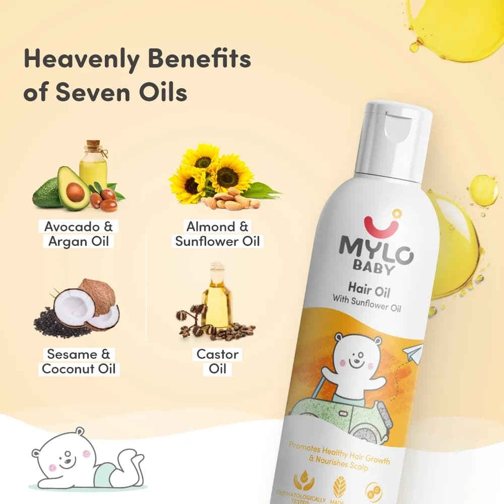 Baby Hair Oil 100 ml | Dermatologically Tested | Made Safe Australia Certified | Promotes Hair Growth | Strengthens Hair | Safe Hair Oil for Baby