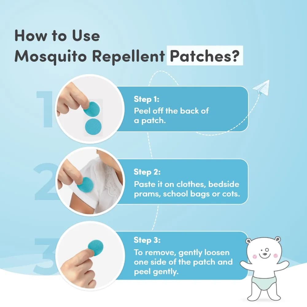 Baby Mosquito Spray (100 ml) & Mosquito Patches for Kids (24 Patches) | 100% Natural Ingredients | Protect Against Dengue, Malaria, Chikungunya | 12 Hour Protection
