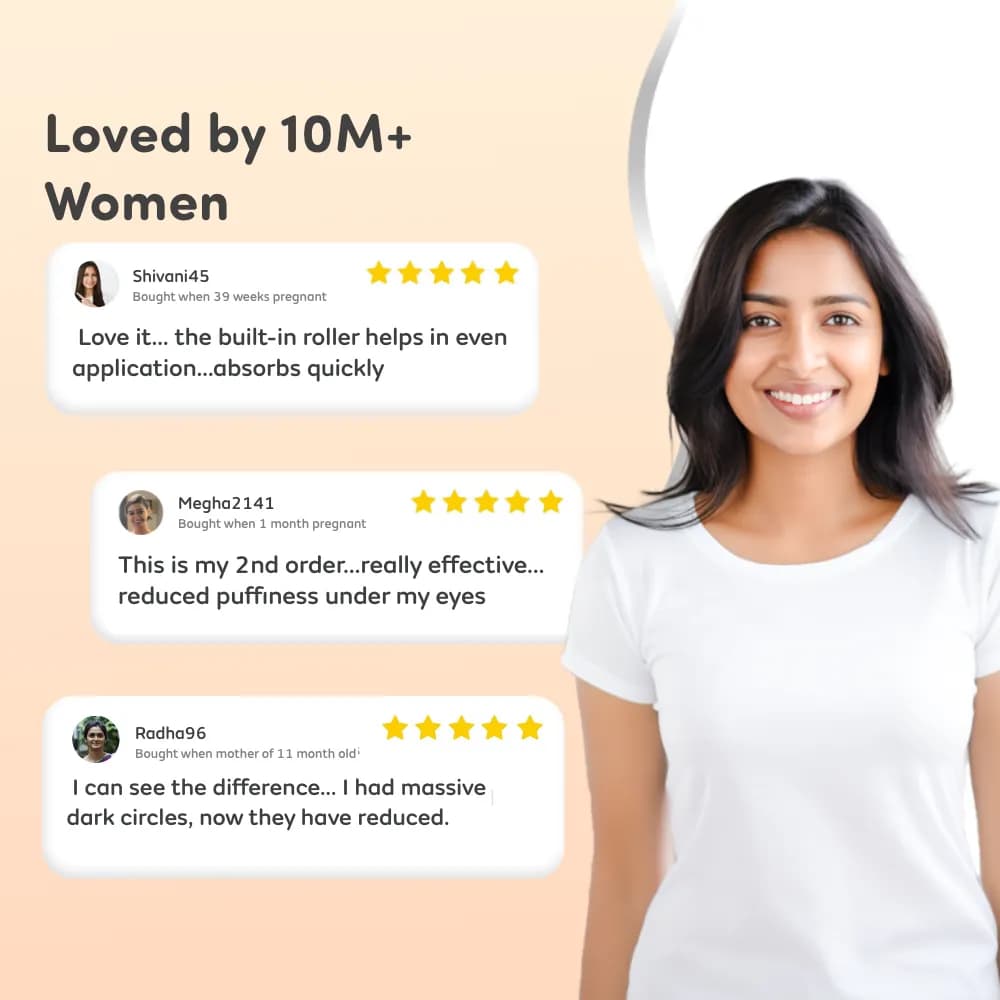 Under Eye Cream for Dark Circles - Hydrates Under Eye Skin | Relieves Puffiness & Tightens Skin | Non-Sticky | Made with Natural Ingredients - 15gm