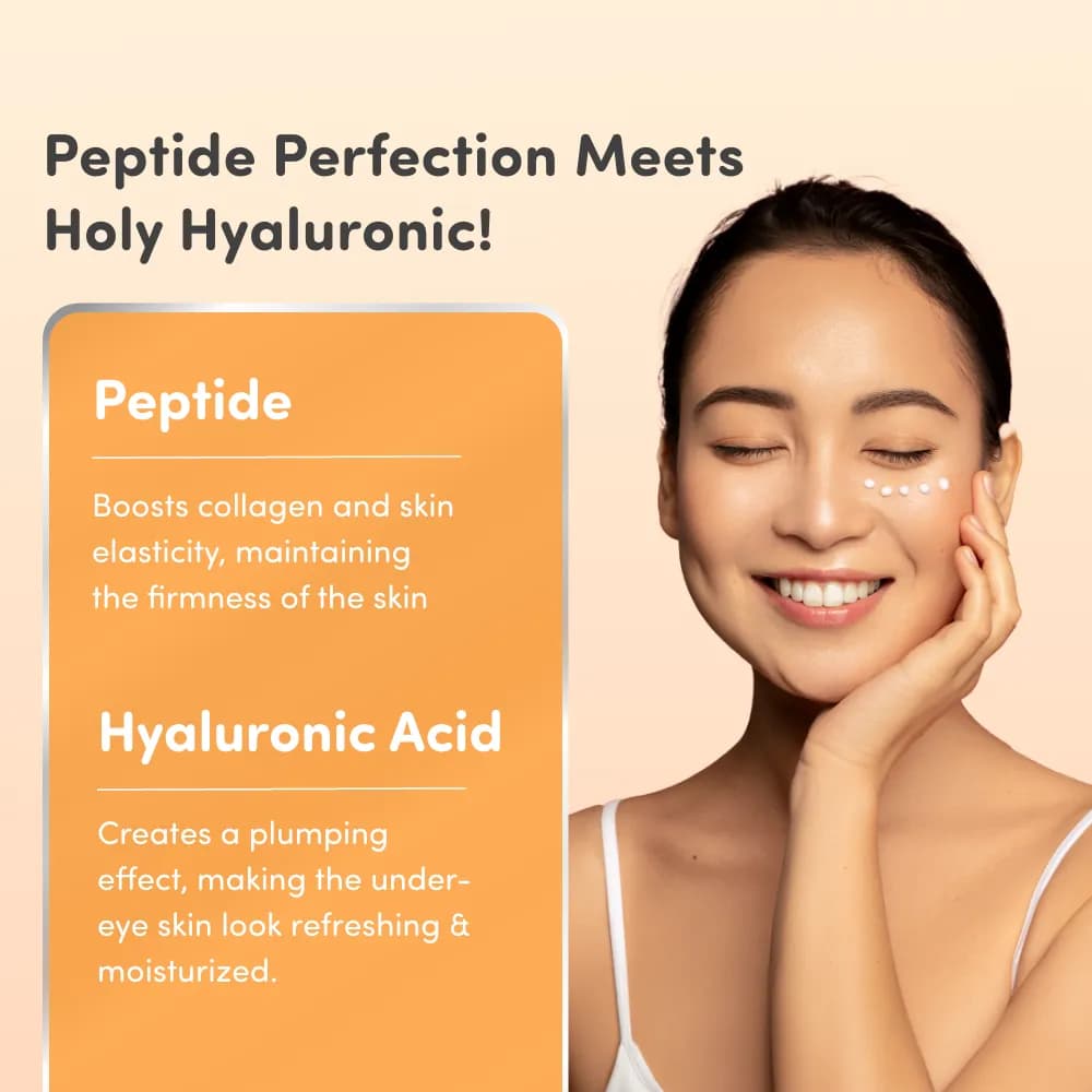 Under Eye Cream for Dark Circles - Hydrates Under Eye Skin | Relieves Puffiness & Tightens Skin | Non-Sticky | Made with Natural Ingredients - 15gm