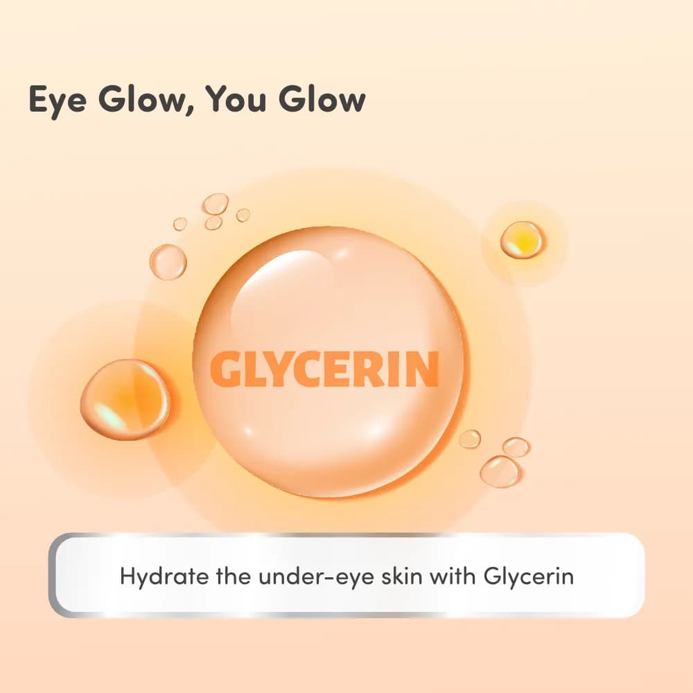 Under Eye Cream for Dark Circles - Hydrates Under Eye Skin | Relieves Puffiness & Tightens Skin | Non-Sticky | Made with Natural Ingredients - 15gm