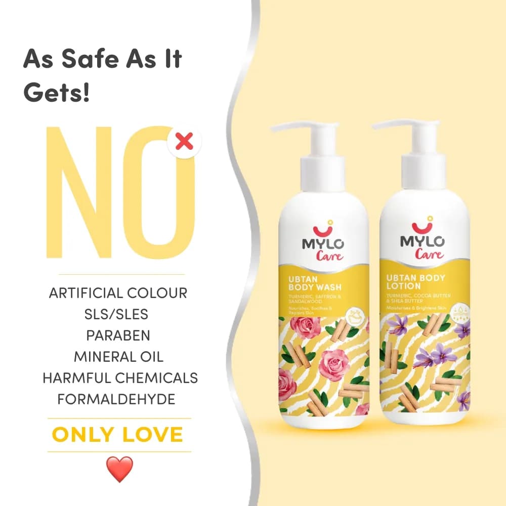 Ubtan Combo - | Removes Dead Skin Cells | Fights Acne Brightens Skin | (Ubtan body wash  275ml+ Ubtan Body Lotion 275ml)