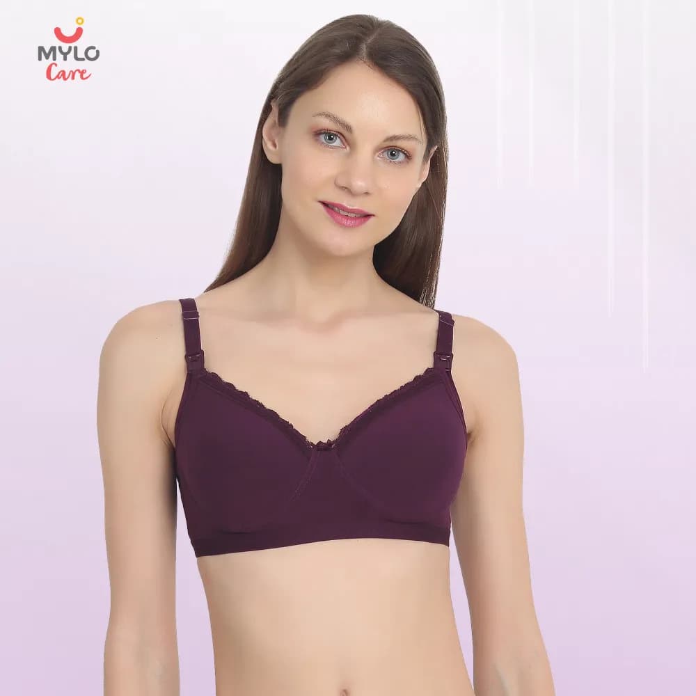 Maternity Bra Light Padded Plum 40B