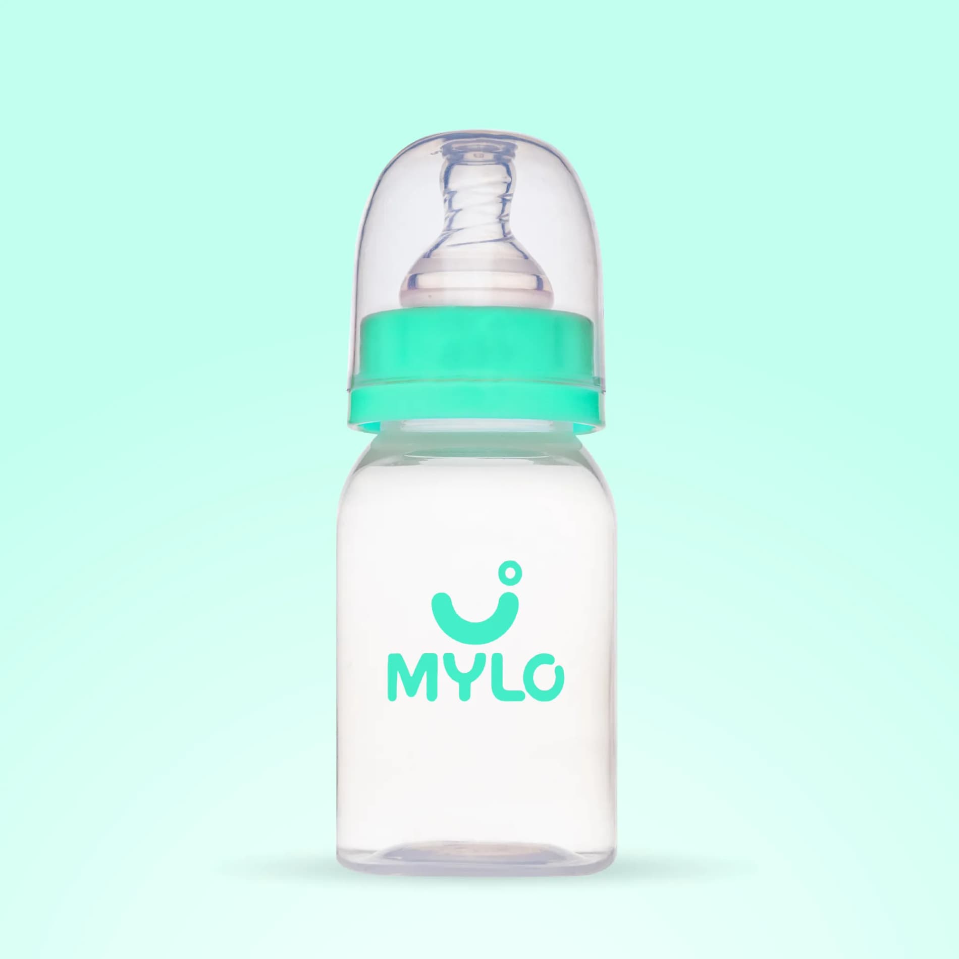 2-in-1 Baby Feeding Sipper Bottle | BPA Free with Anti-Colic Nipple | Feels Natural Baby Bottle | Easy Flow Neck Design - Green 125ml