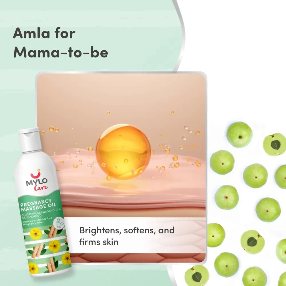Ayurvedic Pregnancy Massage Oil | Relieves Pregnancy Pain & Ichiness | Heals Stretch Marks | Firms Up Body Post Pregnancy | Made with Dhanwantram Recipe (200 ml)