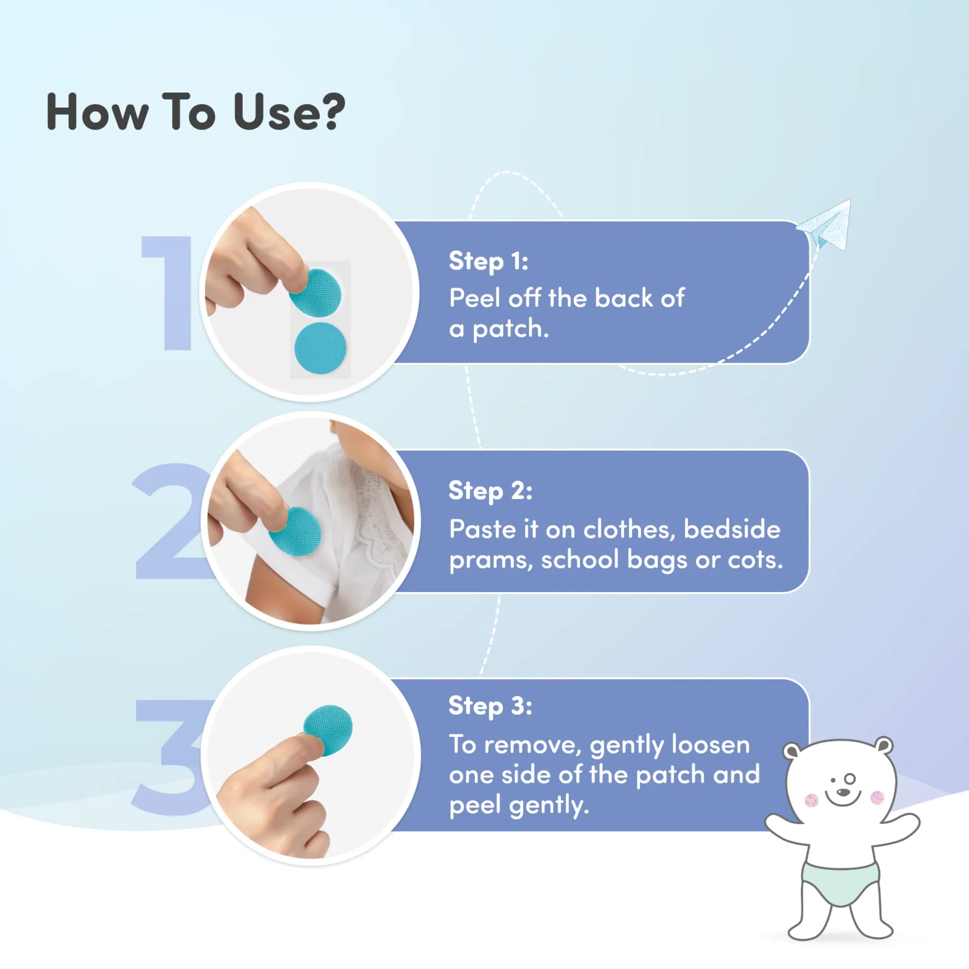 Gentle Baby Wipes With Lid  (Pack of 2)  + Mosquito Patches (Pack of 24)