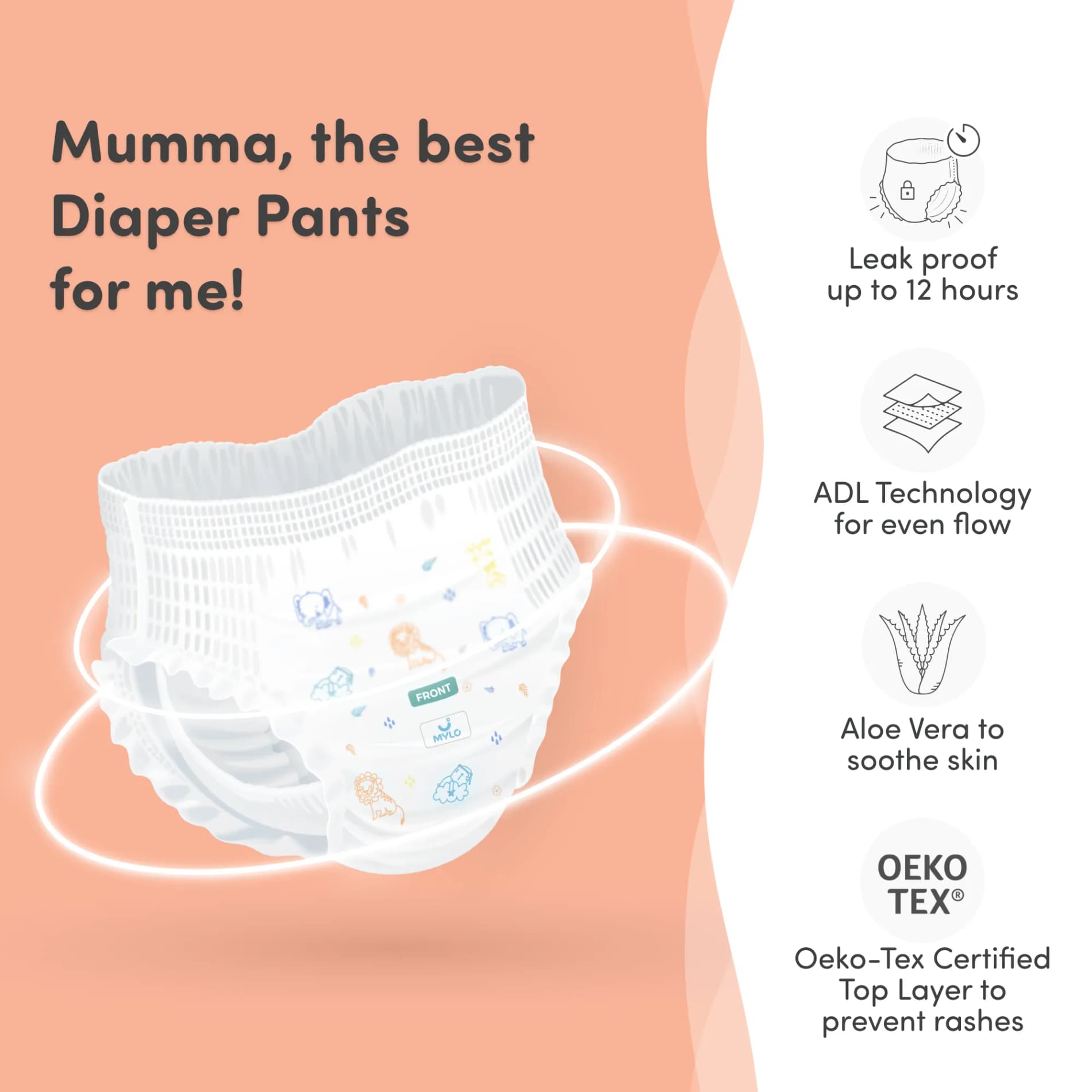 Mylo Diaper XL size - Pack of 6