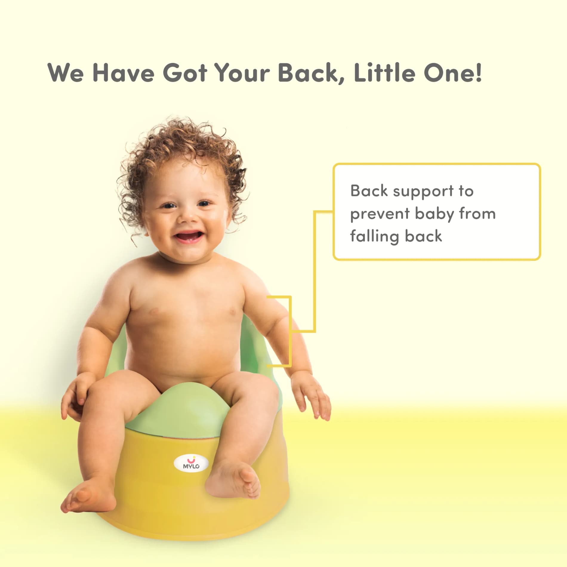 Potty Seat | Baby Potty Chair | 2-in-1 Potty Training Chair with Detachable Potty Bowl | Easy to Carry & Clean - Green & Yellow