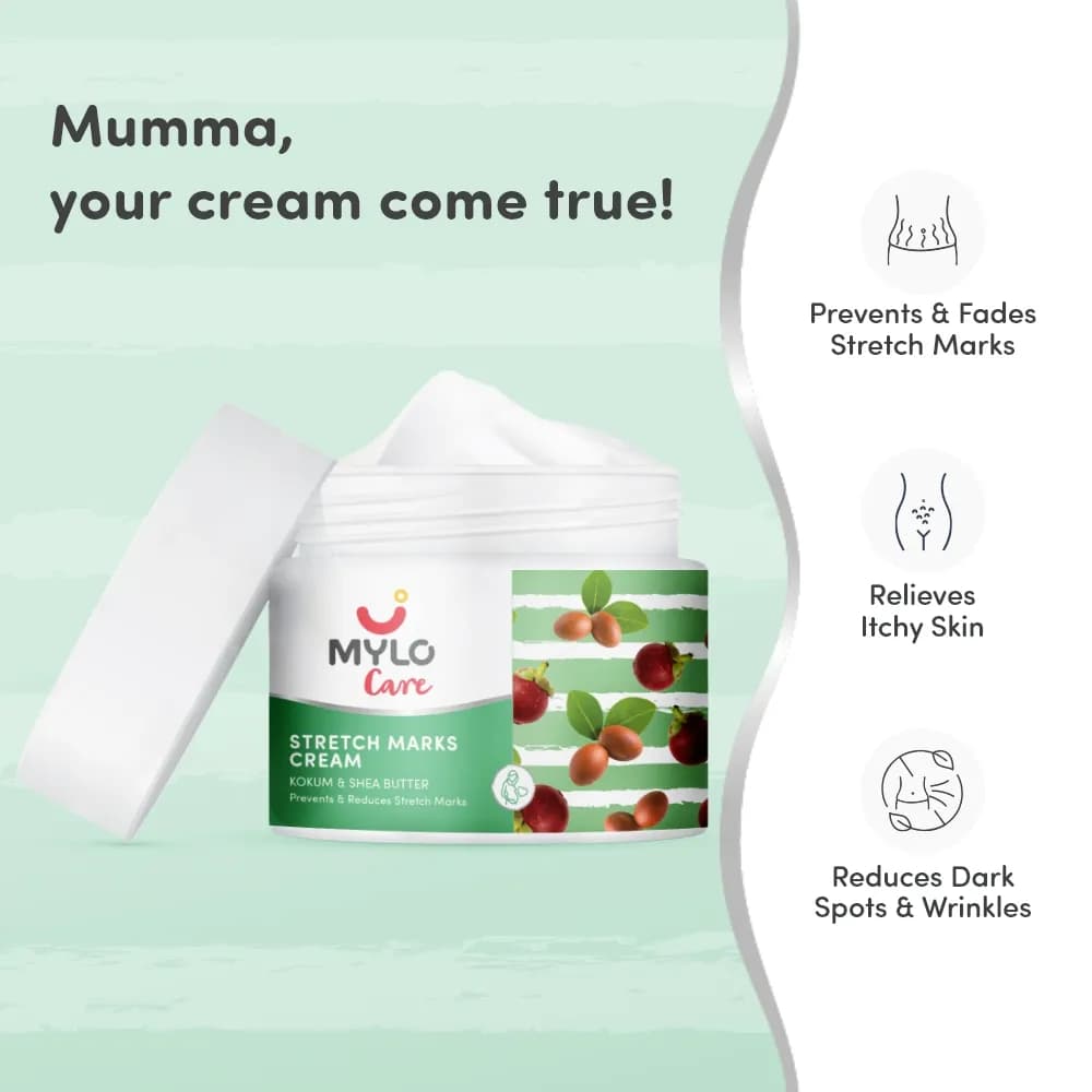 Stretch Marks Cream for Women - Clinically Proven | Removes Stretch Marks | Made Safe Certified | Safe During Pregnancy & Breastfeeding (100gm)