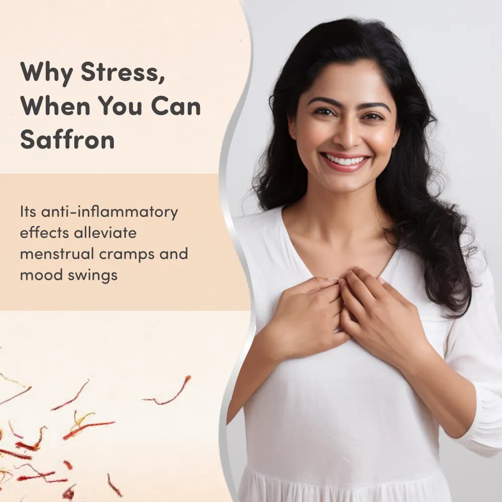 Long Grain Pure Saffron for Pregnant Women (Kesar) - 1g | Improves Digestion | Reduces Pain & Cramps | Improves Sleep | Clinically Tested