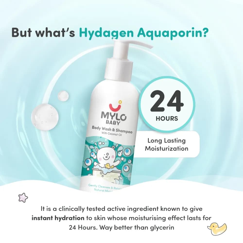 Baby Shampoo and Body Wash | Gentle Cleansing Head-to-Toe | Tear Free Formulation | Retains Natural Moisture | Dermatologically Tested | Made Safe Certified- 200 ml - Pack of 2