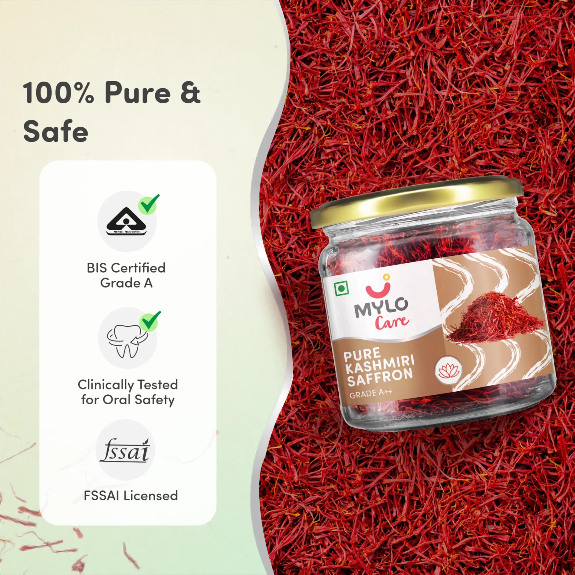 Pregnancy Wellness Super Saver Combo - Stretch Marks Cream for Women 100g + Long Grain Pure Saffron for Pregnant Women (Kesar) - 2g
