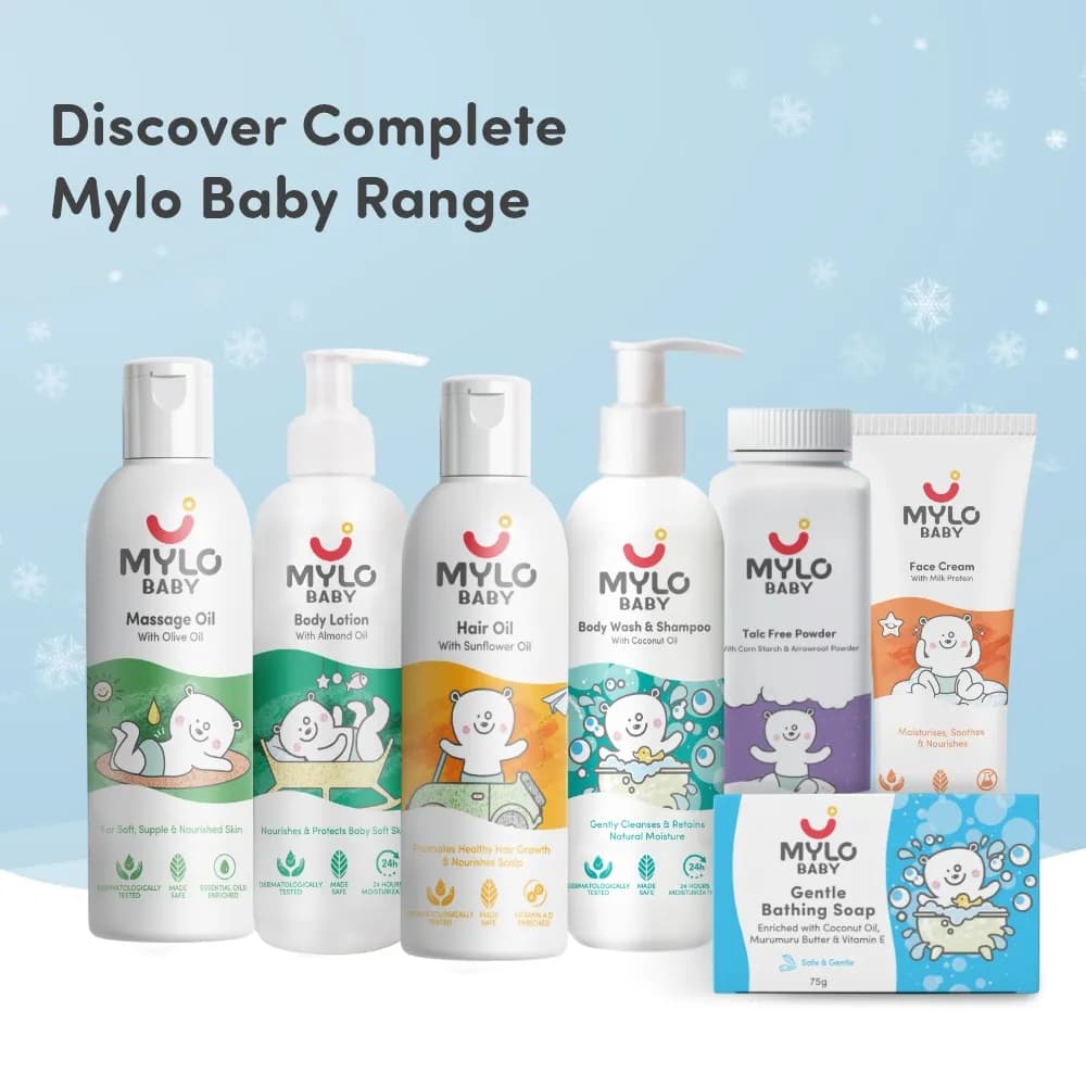 Baby Soap | 100% Natural Ingredients | Cleanses Gently | Retains Moisture | Keeps Skin Soft & Supple | Easy to Apply Suitable for 0 to 3 years - 75g