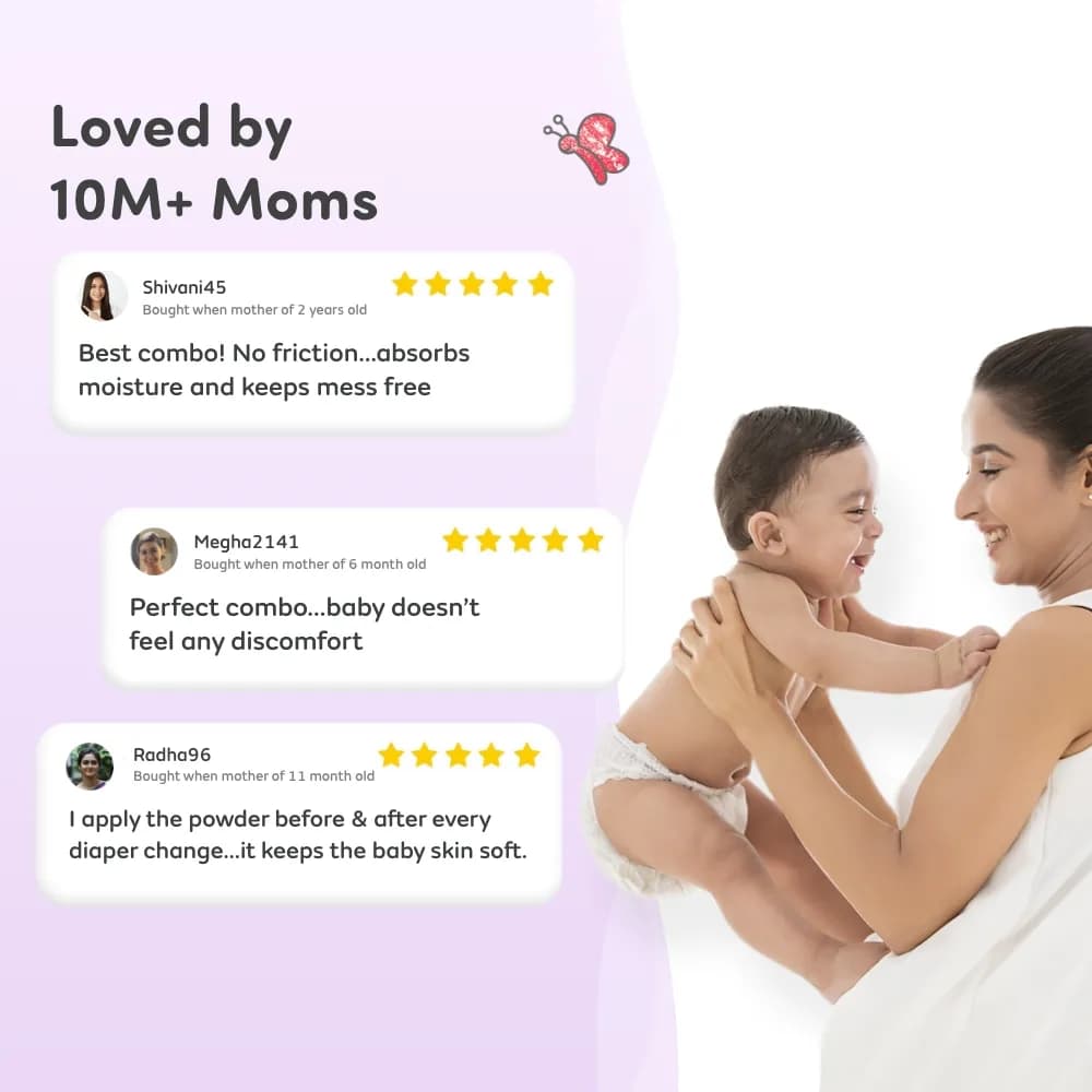 Super Saver Combo - Baby Diaper Pants Large (L) Size 9-14 kgs (64 count) Leak Proof + Tummy Roll On For Baby For Gas & Colic - 40 ml