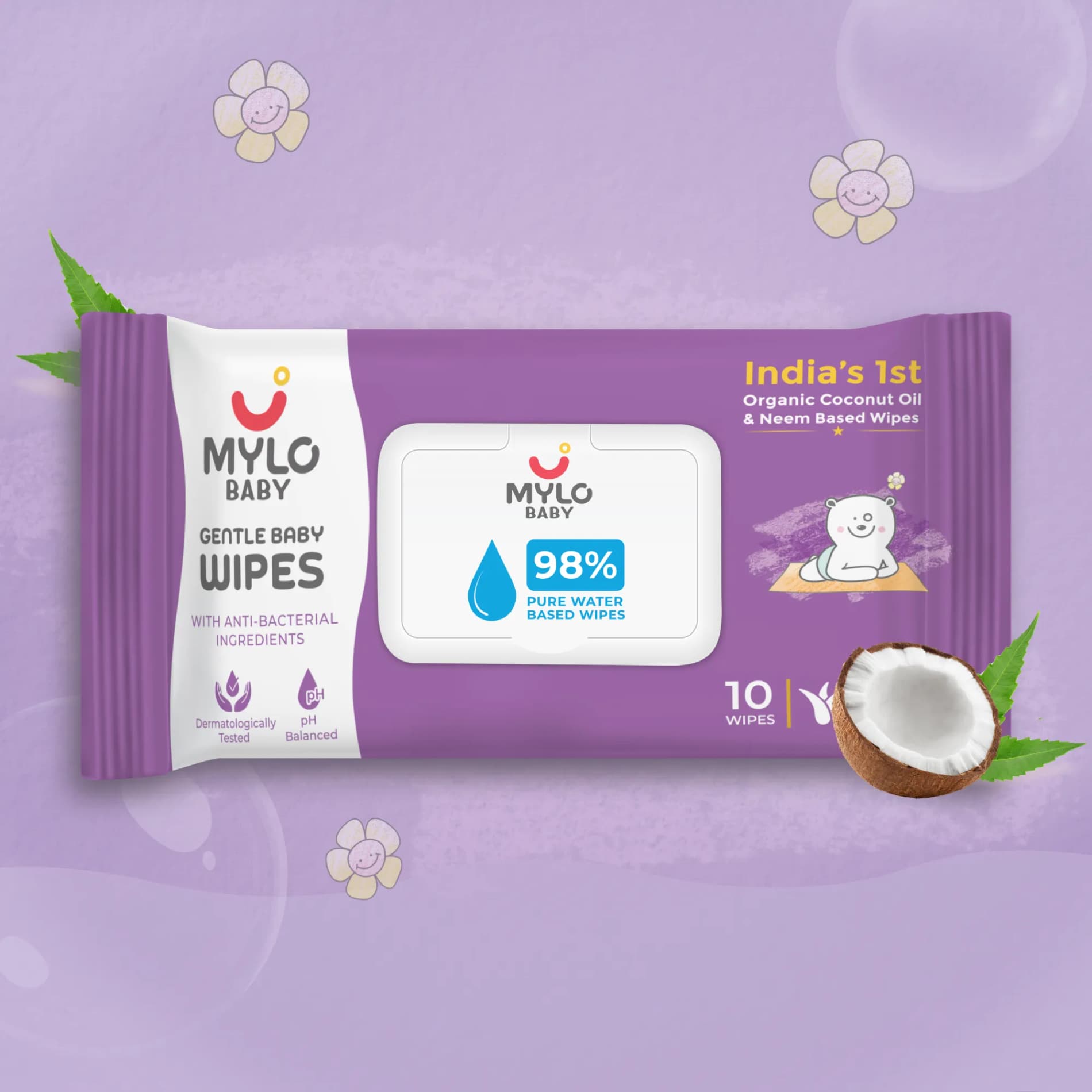 98% Water Wipes - 80 wipes