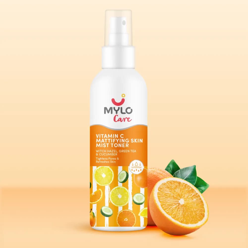 Vitamin C Mattifying Skin Mist Toner - Tightens Pores | Soothes Skin Irritation | Removes Impurities | Brightens Complexion - 200 ml
