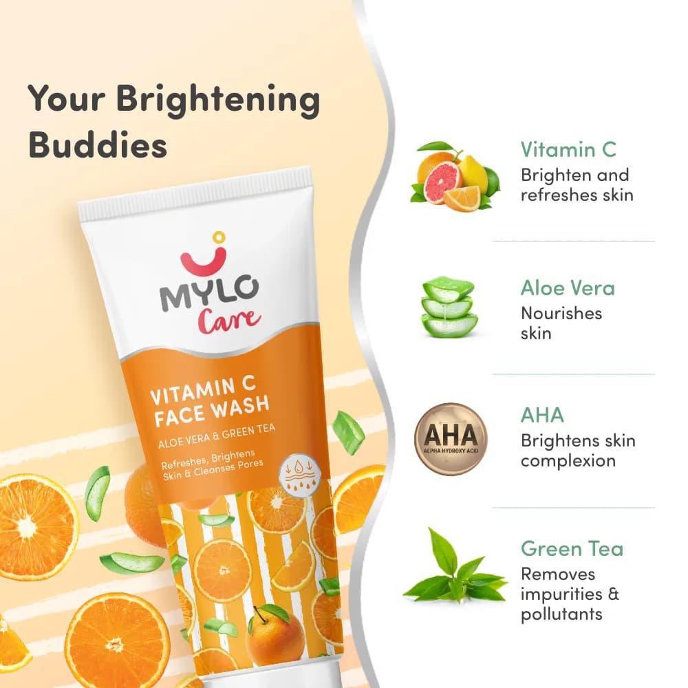 Vitamin C Face Wash (100 ml) Refreshing & Brightening 
