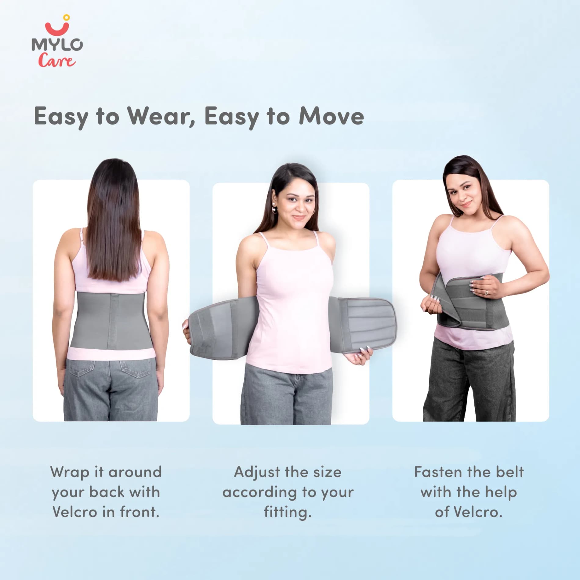 Post Pregnancy Belt After Delivery - M - Grey