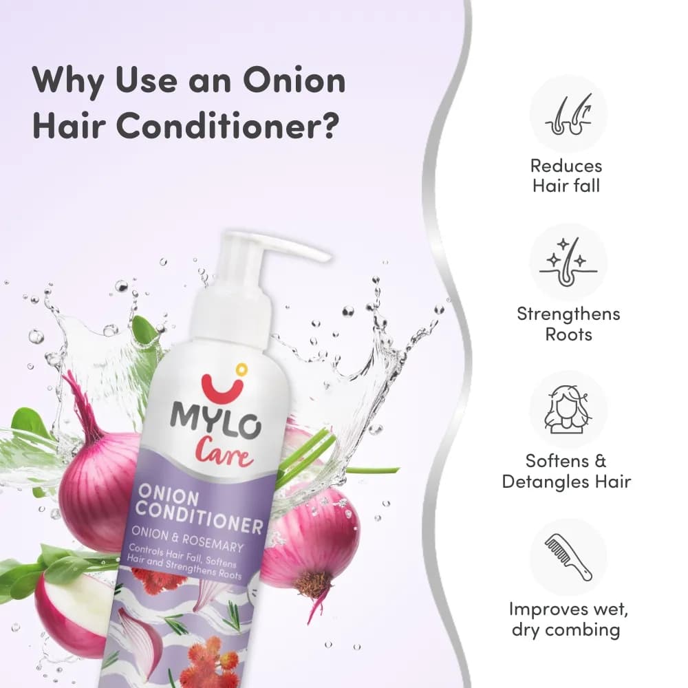 Pre & Post Pregnancy Hairfall Oil, Shampoo & Conditioner with Onion - 200 ml each