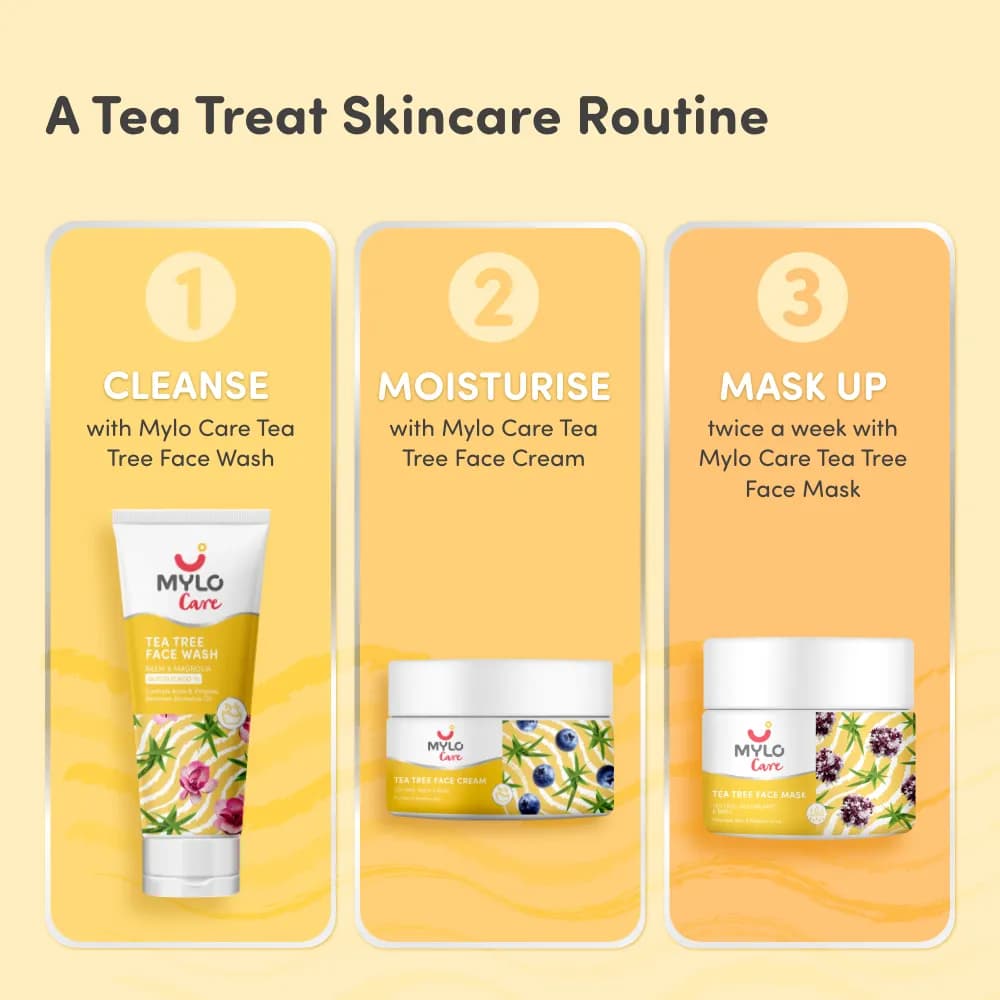 Tea Tree Face Wash with Neem, Basil & Lemongrass (100 gm)