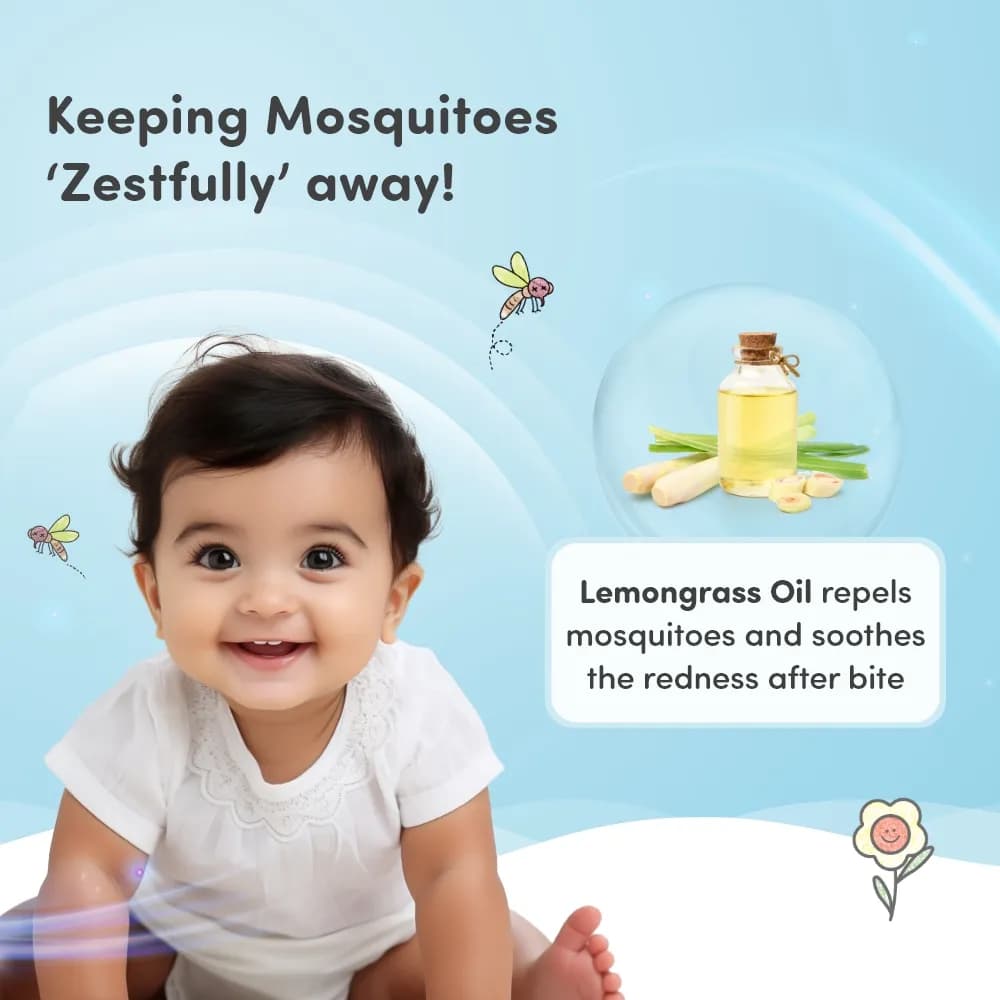Baby Mosquito Spray | 100% Natural Ingredients | Protects Against Dengue, Malaria, Chikungunya | 100 ml
