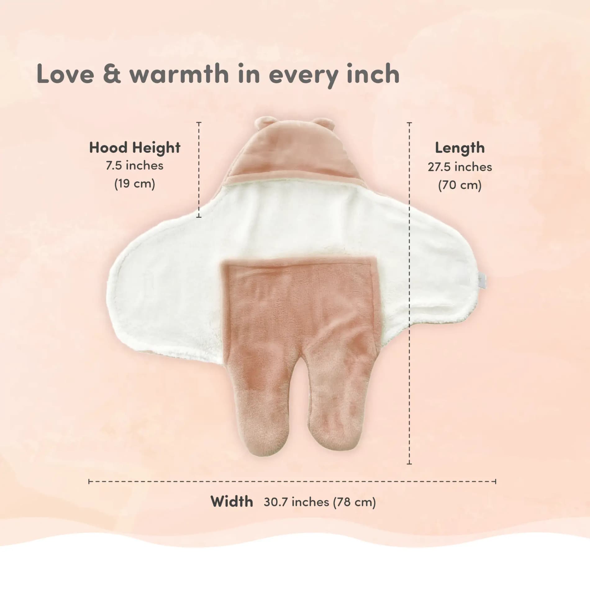 Mylo Baby Wrapper for New Born | Baby Swaddling Wrapper | 4-in-1 All Season AC Blanket cum Sleeping Bag for Baby 0-6 Months - Mint Green & Light Brown