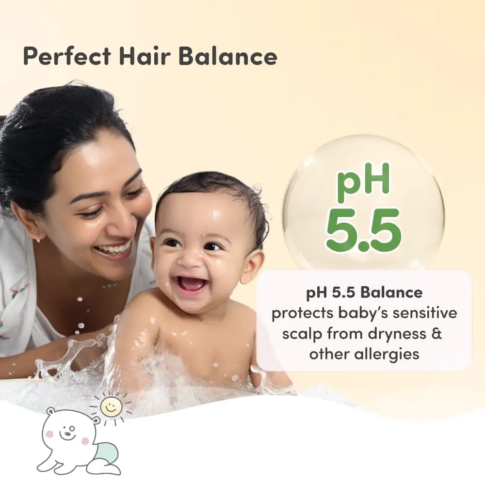 Baby Shampoo | Makes Hair Strong & Shiny | Tear Free Formulation | Treats Dry Scalp | Boosts Hair Growth | Dermatologically Tested | Made Safe Certified- 100 ml