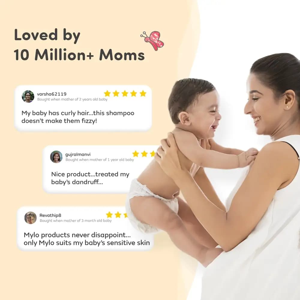 Baby Shampoo | Makes Hair Strong & Shiny | Tear Free Formulation | Treats Dry Scalp | Boosts Hair Growth | Dermatologically Tested | Made Safe Certified- 100 ml