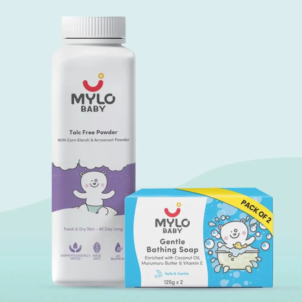 Super Saver Combo- Baby Soap 75 gm (Pack of 2) + Baby Powder 300 gm (Pack of 1)