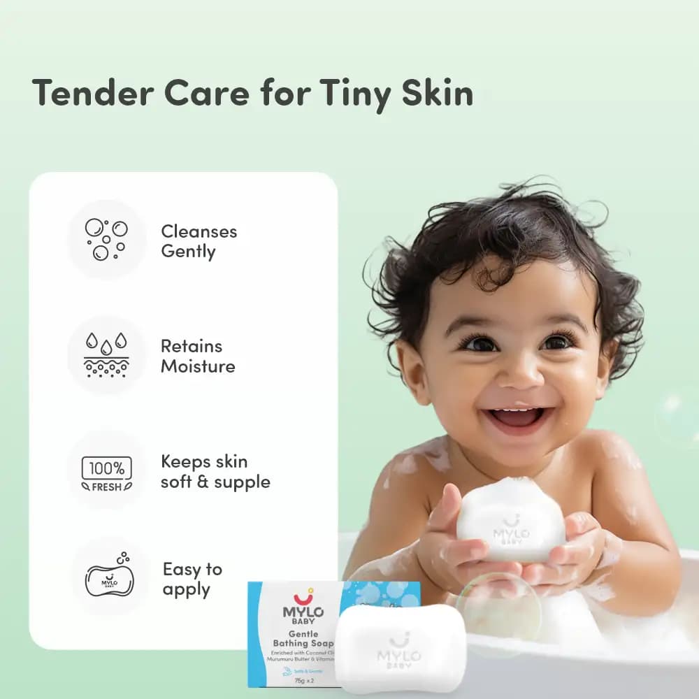 Baby Diaper Pants Small (S) Size 4-8 kgs (Jumbo Pack) + Baby Soap (Pack of 3)