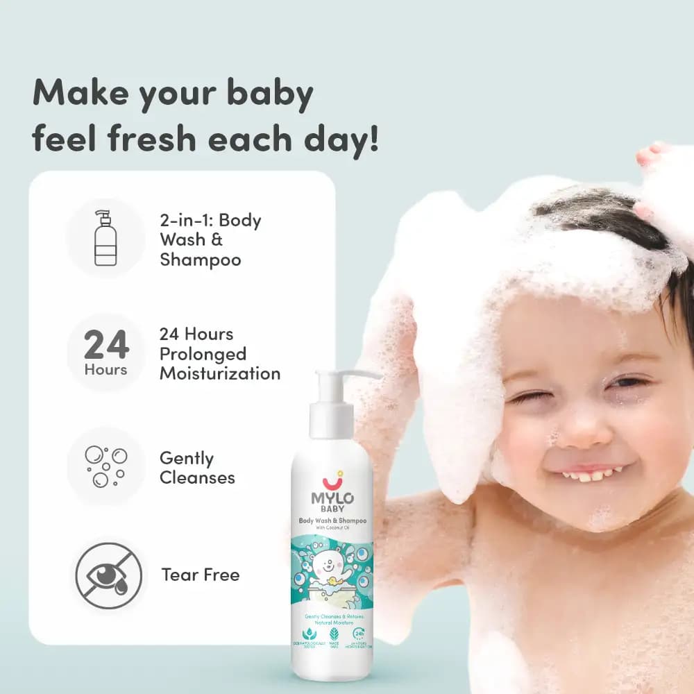 Baby Freshness Bundle - Baby Head to Toe Wash (200ml) + Baby Powder (300gm)