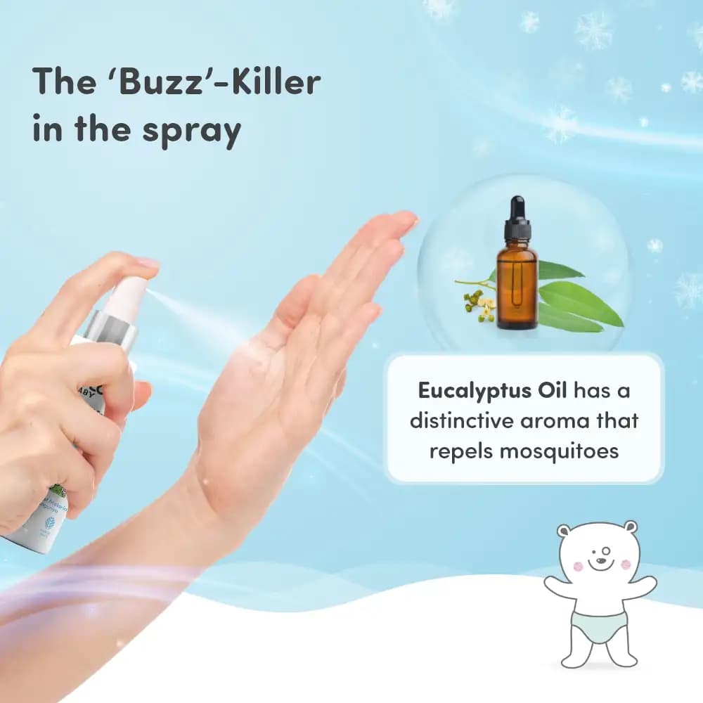 Baby Mosquito Spray | 100% Natural Ingredients | Protects Against Dengue, Malaria, Chikungunya | 100 ml - Pack of 2