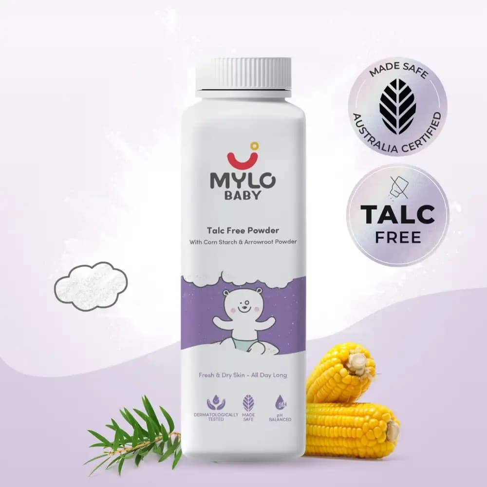 Baby Powder for Kids | Made Safe Australia Certified | Absorbs Extra Oil | Relieves Itchiness | Softens Skin | Safe for all skin types - 300 gm