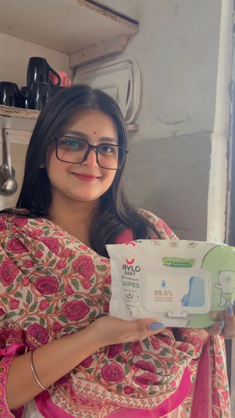 Mylo Baby 100% Plant-based Premium Wipes with 99.5% Pure Water & Calendula Extract - Pack of 2
