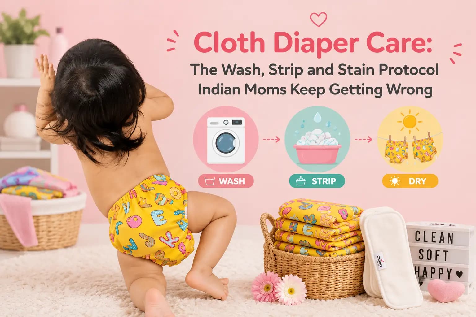 Cloth Diaper Care: The Wash, Strip and Stain Protocol Indian Moms Keep Getting Wrong